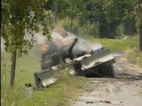 Uništen T-55 U Sloveniji, jun 1991.g.